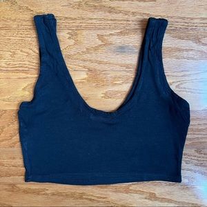 Nasty Gal size small black crop tank